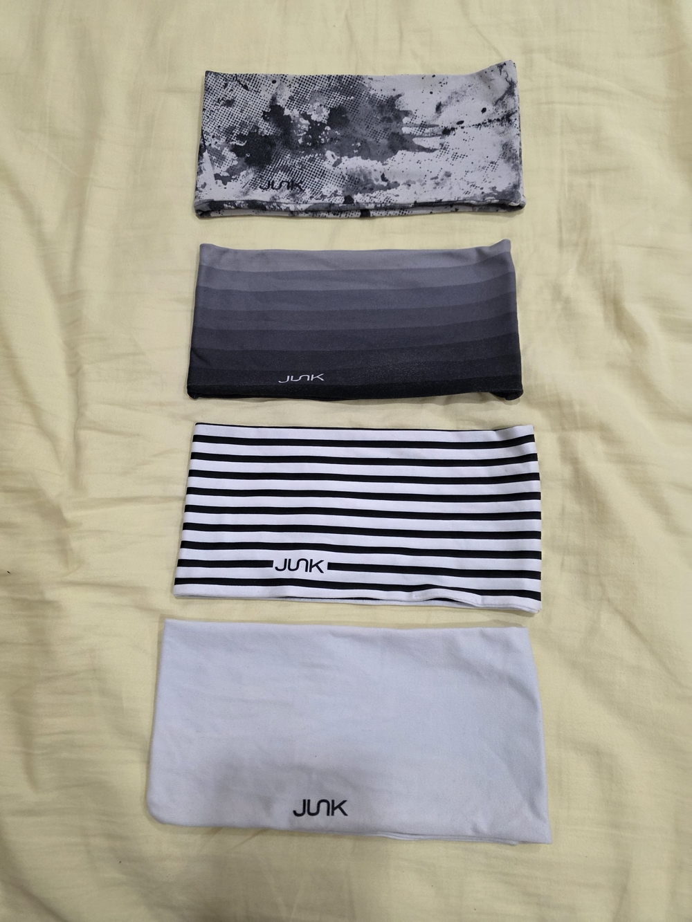 Junk Women's Grey & Black Multipack Stretch Headbands